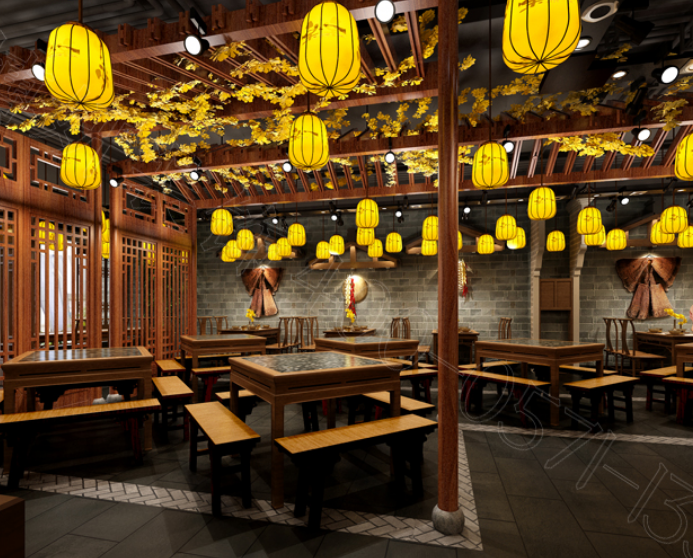 餐厅装修,杭州餐厅装修,中式餐厅装修