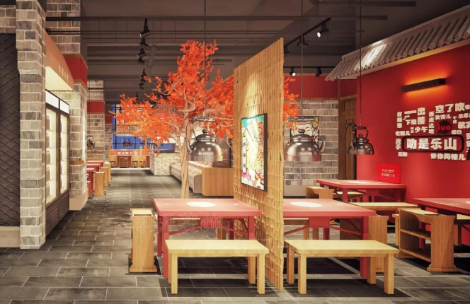 餐饮店装修,餐厅装修,麻辣烫店装修,杭州装修