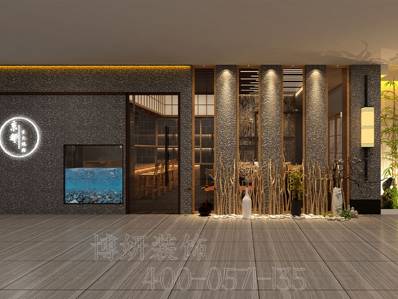 杭州日式餐厅装修设计案例效果图