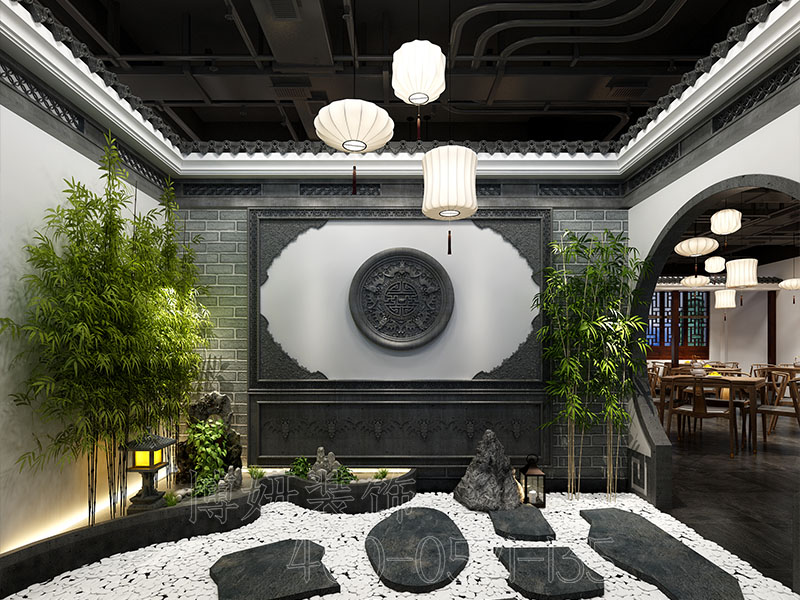 餐厅装修设计,中式餐厅装修,杭州中式餐厅装修
