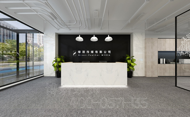传媒企业办公室装修,办公室装修,杭州办公室装修