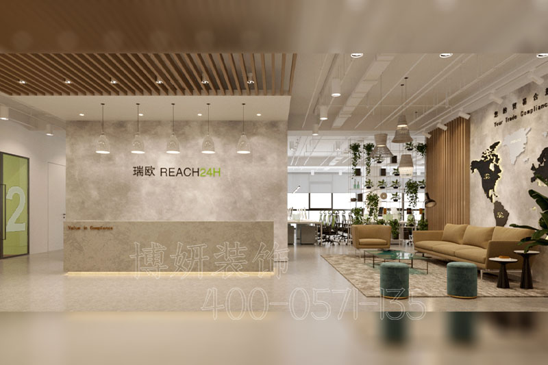 科技办公室装修设计,办公室装修,杭州办公室装修