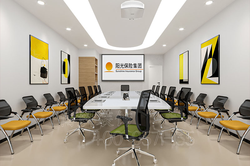 杭州保险集团办公室装修设计 - 装修效果图 7