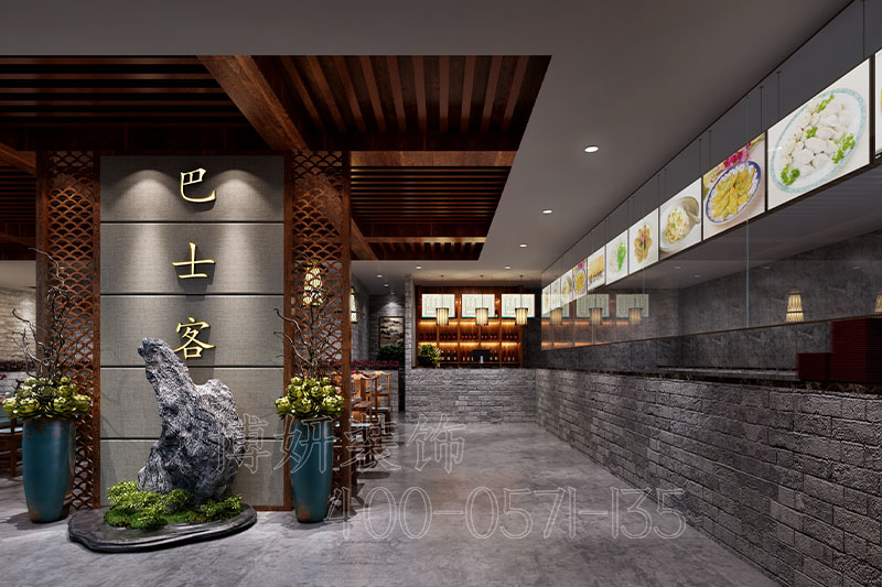 杭州中式餐厅装修-效果案例图