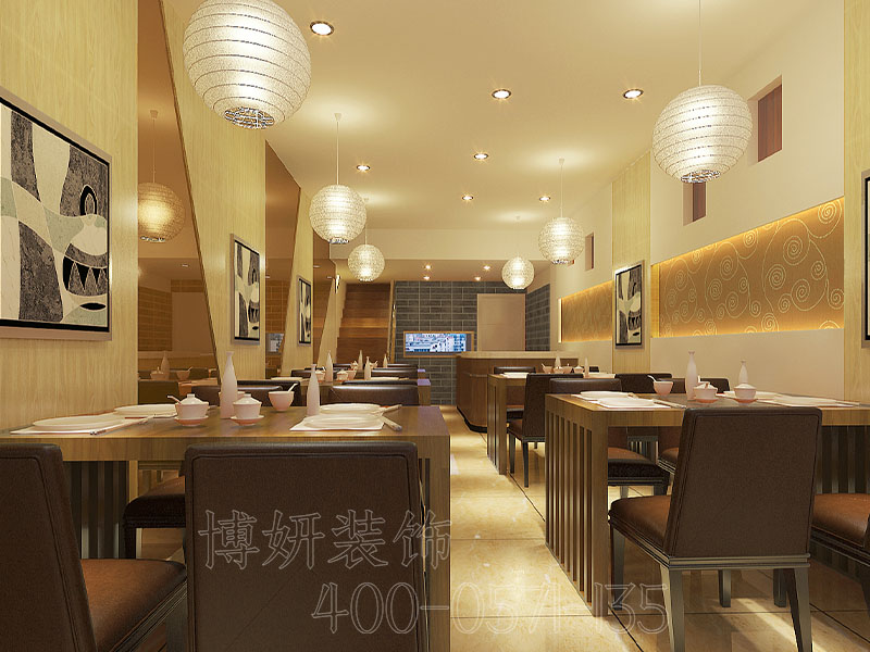 杭州中式快餐店装修-杭州中式快餐店设计打造