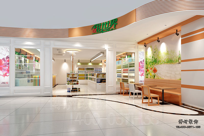 杭州进口食品店装修设计-案例效果图 2