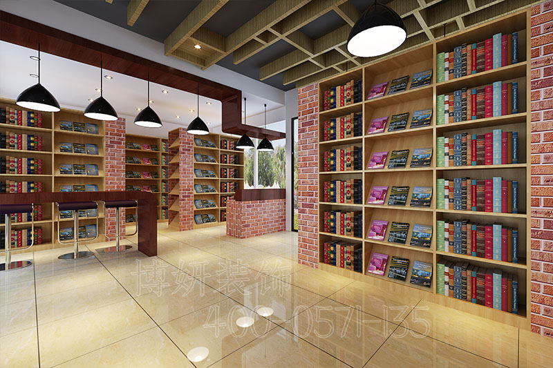 简约书店装修设计,书店案例效果图 简约书店装修设计,书店案例效果图