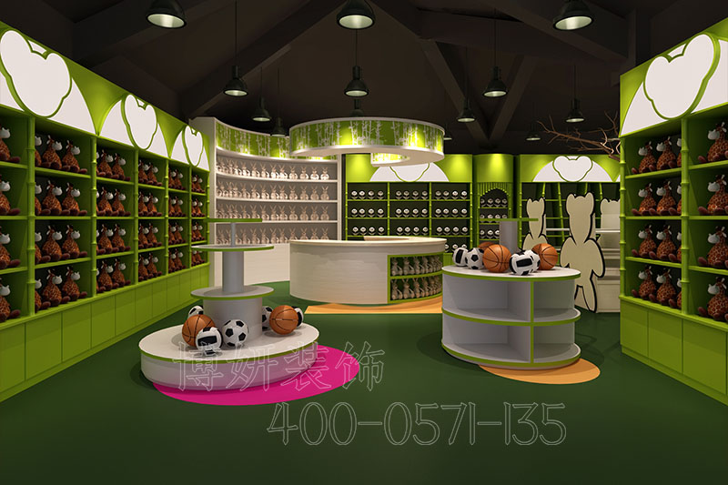 杭州玩具店装修设计-玩具店实景案例效果图 3