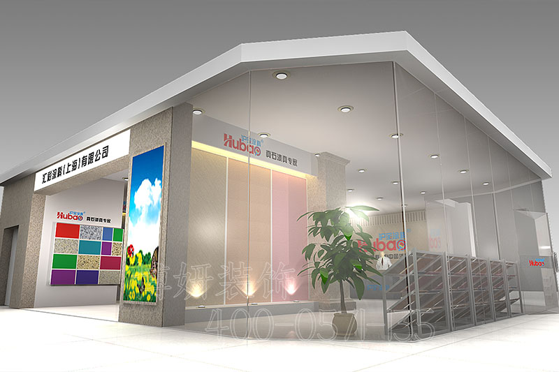 杭州涂料展厅装修案例-涂料展厅装饰效果实景图 7