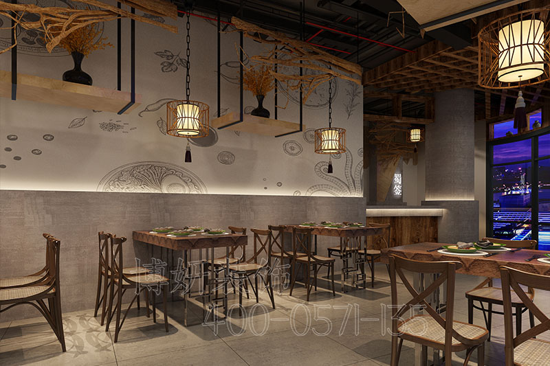 杭州时尚串串店装修设计-案例效果图 2
