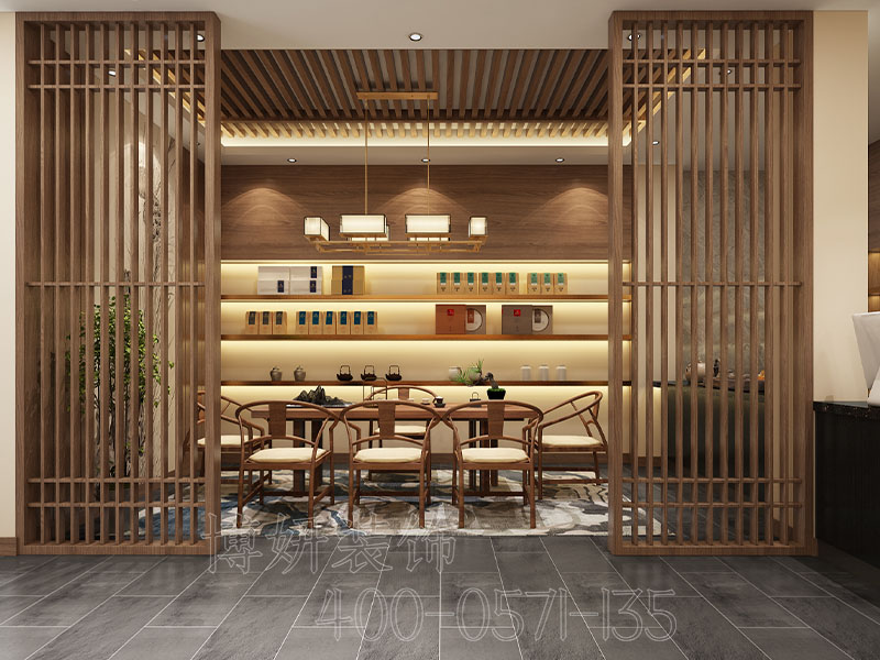 杭州茶叶店装修设计-专业茶叶店装修效果图 3