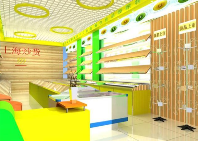 杭州正宗炒货店装修设计，杭州炒货店装修效果图