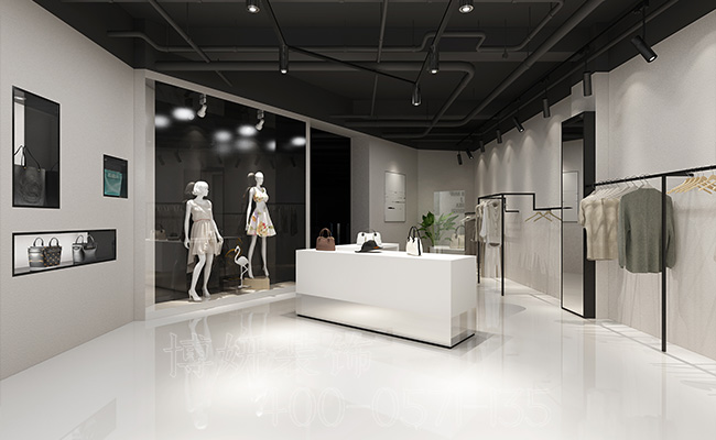 杭州滨江服装店装修-服装店装饰效果图 5