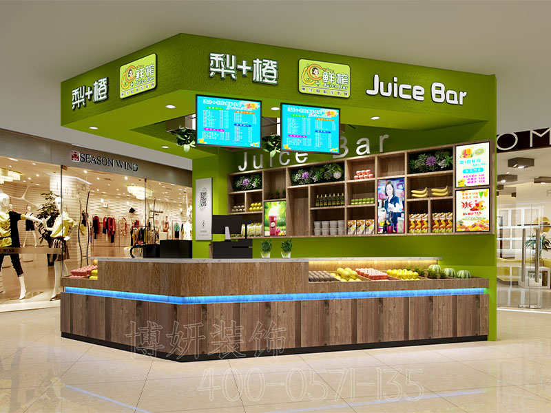 杭州专业水果店装修设计,小型水果店设计效果图,杭州店铺装修设计公司
