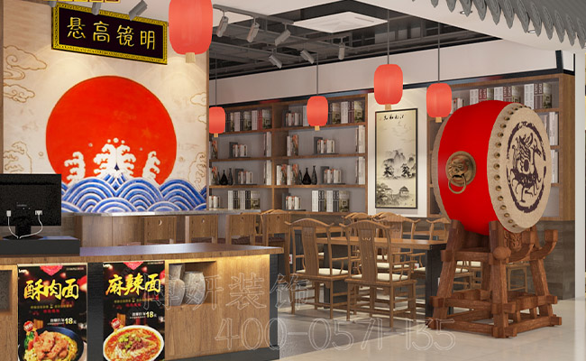 杭州特色面馆装修设计,杭州专业面馆装修设计公司,杭州面馆装修设计效果图