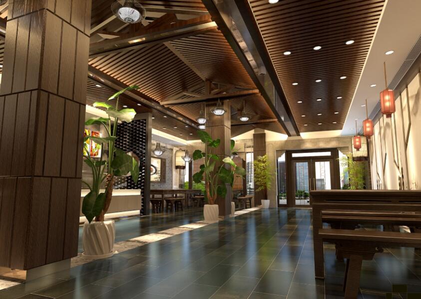 杭州专业中式餐厅装修设计，纯粹的中式，餐厅装修效果