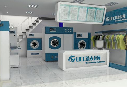 杭州江干区干洗店装修设计，环保洗衣真专业