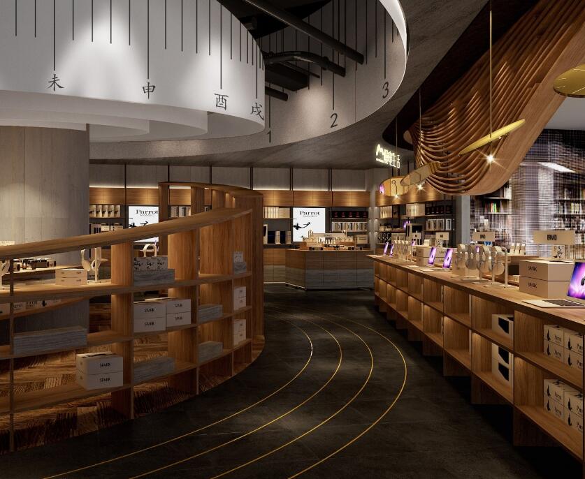 杭州手机店铺装修，专业店铺装修公司，科技引领潮流