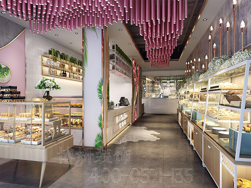 杭州三墩装潢哪家专业,烘焙店装修公司，幸福感满满