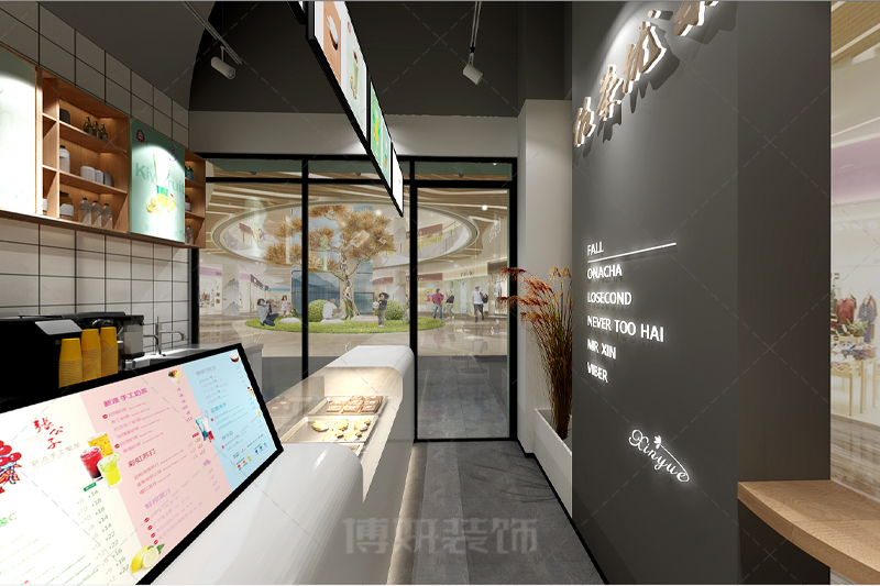 杭州果饮店装修-专业店铺设计效果案例 4