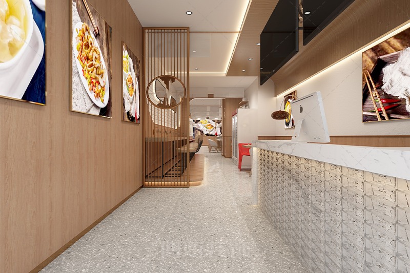 杭州西环肥牛装修设计-专业餐饮店铺设计效果案例 2