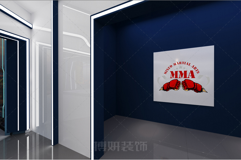 杭州搏击馆装修设计-专业运动空间设计效果案例 2