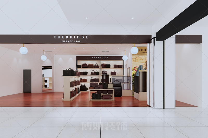 杭州专业皮具店装修设计-店铺装饰设计效果案例