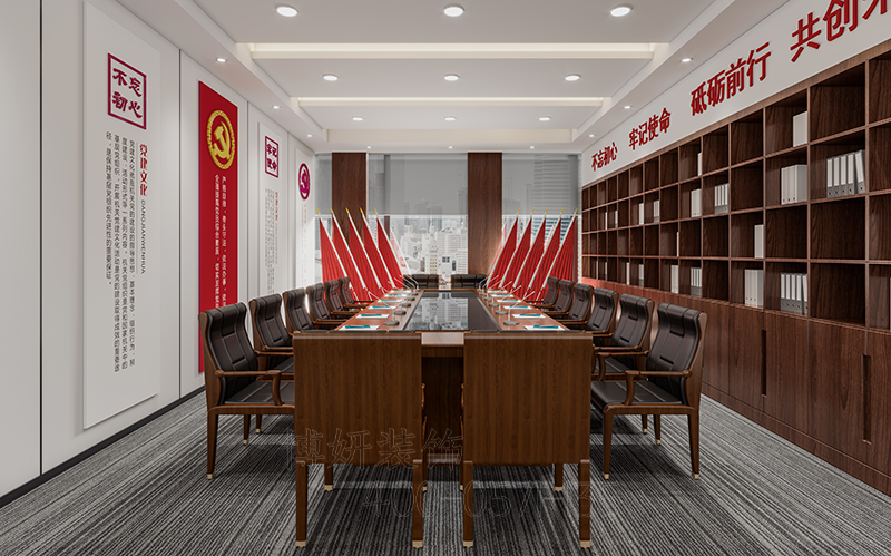 杭州中式风格办公室装修设计-专业办公空间装修公司 7
