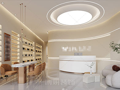 杭州简约精致美容店装修设计-案例效果图