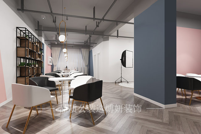 杭州美发店简约装修,杭州美发店装潢设计公司,杭州美发店装修效果图,杭州装修公司
